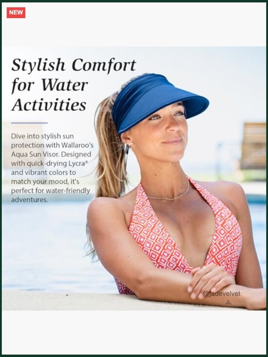 UPF 50+ Sun Visor with 4\